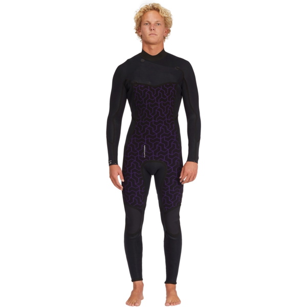 2026 Billabong Mens Absolute Natural 3/2mm Chest Zip Wetsuit 24AW191506 - Alloy